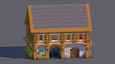 Medieval House – Fully Decorated Interior | Download — Minecraft Build by RaekonBuilds