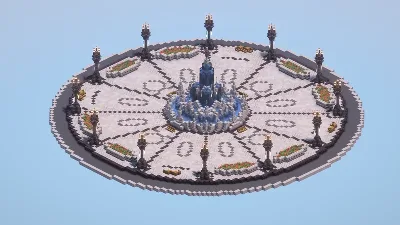 Gothic Square with Fountain — Minecraft Build by LeonisBuilds
