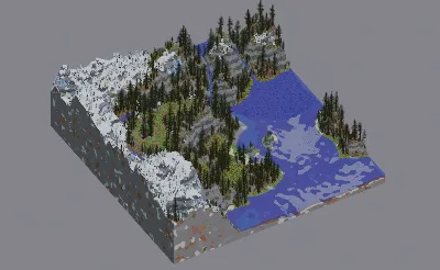 Survival Mountain Taiga Custom Map — Minecraft Build by LeonisBuilds