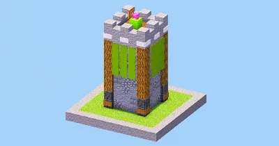 Clash of Clans Archer Tower Level 8 — Minecraft Build by LeonisBuilds