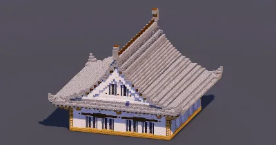 Small Japanese Castle Gray — Minecraft Build by MellowHat