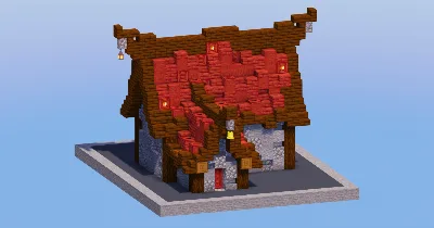 Mangrove Red Medieval House 6 — Minecraft Build by LeonisBuilds