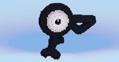 Unown F — Minecraft Build by LeonisBuilds