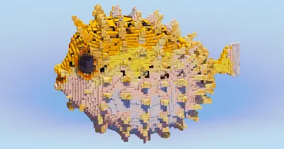 Pufferfish — Minecraft Build by LeonisBuilds