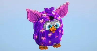 Furby‎ — Minecraft Build by LeonisBuilds