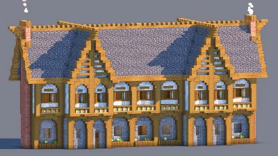 Medieval House – Fully Decorated Interior | Download — Minecraft Build by RaekonBuilds