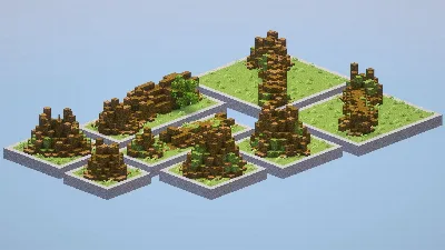 Custom Jungle Fallen Trees Pack — Minecraft Build by LeonisBuilds