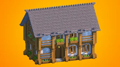 Medieval Longhouse & Tavern | Fully Furnished Interior — Minecraft Build by RaekonBuilds