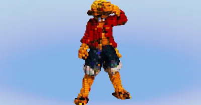 Luffy from One Piece — Minecraft Build by LeonisBuilds
