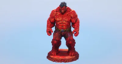 Red Hulk‎ — Minecraft Build by LeonisBuilds