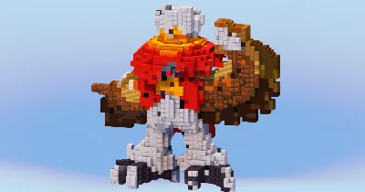 Hisuian Decidueye from Pokemon — Minecraft Build by LeonisBuilds