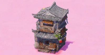 Chinese Tea House Watercolor — Minecraft Build by EasternRealms