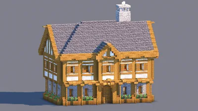 Medieval House – Fully Decorated Interior | Download — Minecraft Build by RaekonBuilds