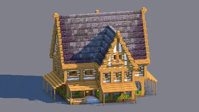 Medieval House – Fully Decorated Interior | Download — Minecraft Build by RaekonBuilds