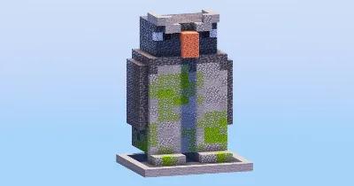 Penguin Stone Statue — Minecraft Build by LeonisBuilds
