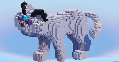 Alolan Persian from Pokemon — Minecraft Build by LeonisBuilds