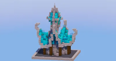 Cyan Medieval Fantasy House 4 — Minecraft Build by LeonisBuilds