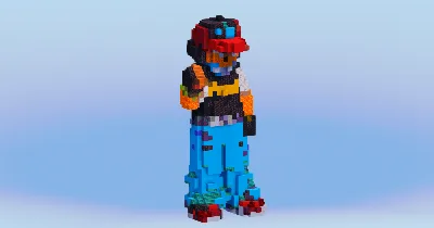 Ash Ketchum Diamond & Pearl from Pokemon — Minecraft Build by LeonisBuilds