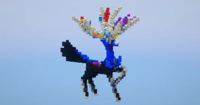 Xerneas from Pokemon — Minecraft Build by LeonisBuilds