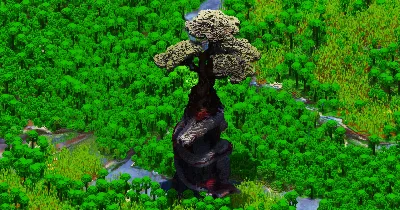 Tree with Dragon — Minecraft Build by VerdantBuilds