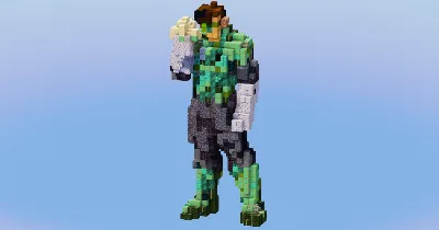 Green Lantern from DC Comics — Minecraft Build by LeonisBuilds