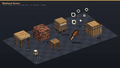 Medieval Tavern Asset [Java + Bedrock + Blockbench] — Minecraft Resource Pack by ScorpionTeam
