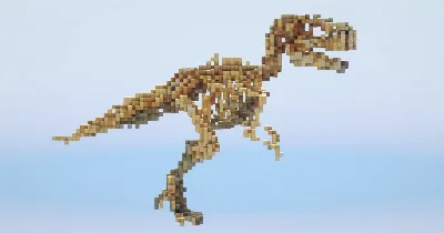 Dino Skeleton — Minecraft Build by LeonisBuilds