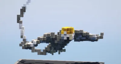 Gray Parrot — Minecraft Build by LeonisBuilds