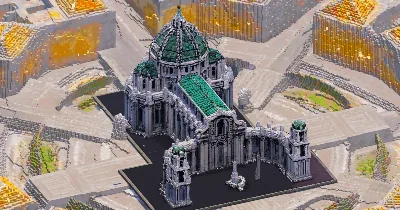 White Gothic Temple — Minecraft Build by GothicCathedrals