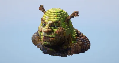 Shrek Bust from Shrek — Minecraft Build by LeonisBuilds