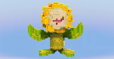Sunflora from Pokemon — Minecraft Build by LeonisBuilds