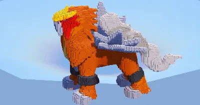 Entei — Minecraft Build by LeonisBuilds