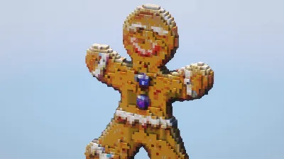 Gingerbread Man — Minecraft Build by LeonisBuilds