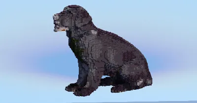 Black Labrador Retriever — Minecraft Build by LeonisBuilds