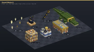 Desert Ruins II Asset Download [Java + Bedrock + Blockbench] — Minecraft Resource Pack by ScorpionTeam