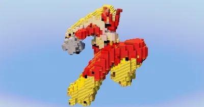 Blaziken from Pokemon — Minecraft Build by LeonisBuilds