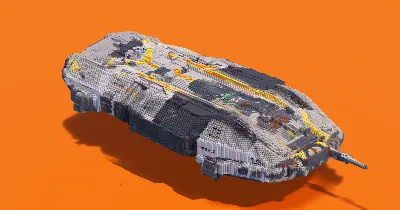 White Colony Starship — Minecraft Build by StarWarsCreations