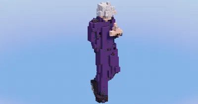 Satoru Gojo from Jujutsu Kaizen — Minecraft Build by LeonisBuilds