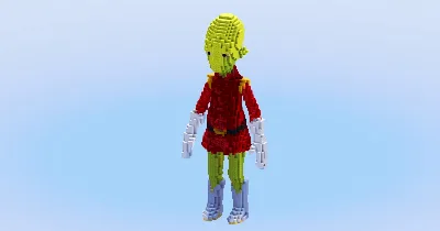 Kif Kroker from Futurama — Minecraft Build by LeonisBuilds