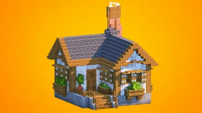 Small Medieval Cottage House | Fully Furnished Interior — Minecraft Build by RaekonBuilds
