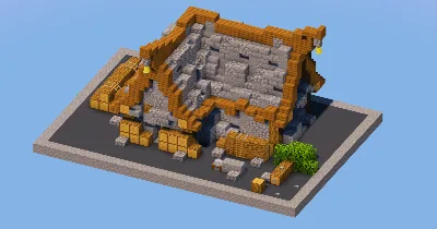 Stone Medieval Lumberjack House — Minecraft Build by LeonisBuilds