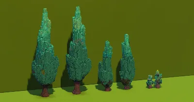 Cypress Trees Pack — Minecraft Build by VerdantBuilds