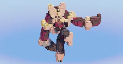 Mega Lopunny from Pokemon — Minecraft Build by LeonisBuilds