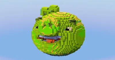 Minion Pig from Angry Birds — Minecraft Build by LeonisBuilds