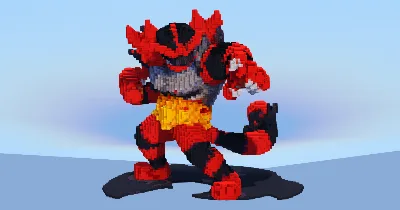 Incineroar — Minecraft Build by LeonisBuilds