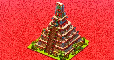 Aztec Temple — Minecraft Build by ImpossibleBuilds