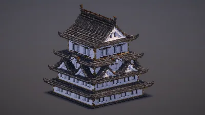 Large Japanese Castle — Minecraft Build by MellowHat