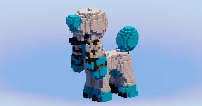 Furfrou La Reine from Pokemon — Minecraft Build by LeonisBuilds