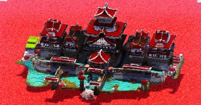 Red Japanese Castle — Minecraft Build by ImpossibleBuilds