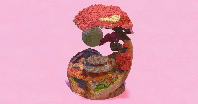Sakura Pagoda Moon Diorama — Minecraft Build by EasternRealms